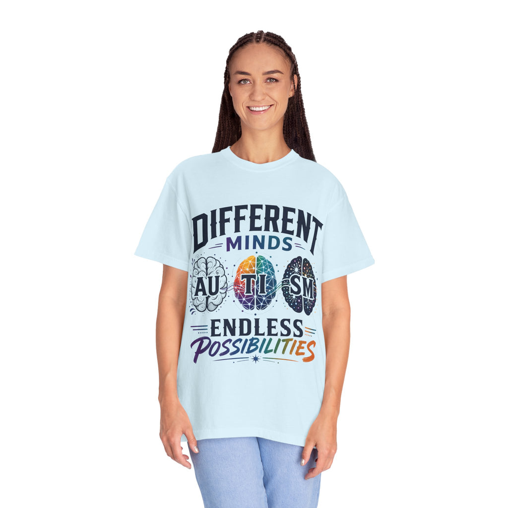 Autism Awareness T-Shirt — "Different Minds, Endless Possibilities"