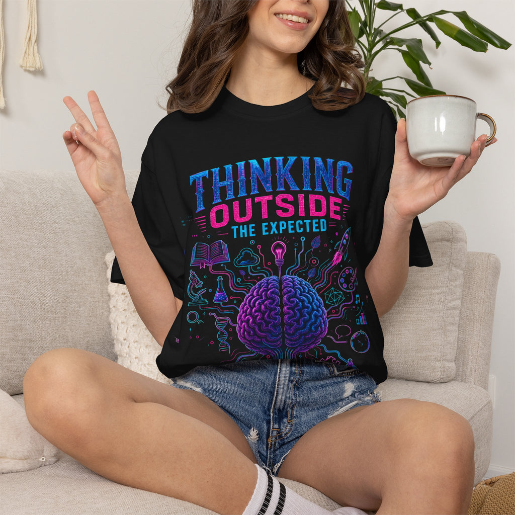 Thinking Outside the Expected T-Shirt — Creative Brain Graphic Tee