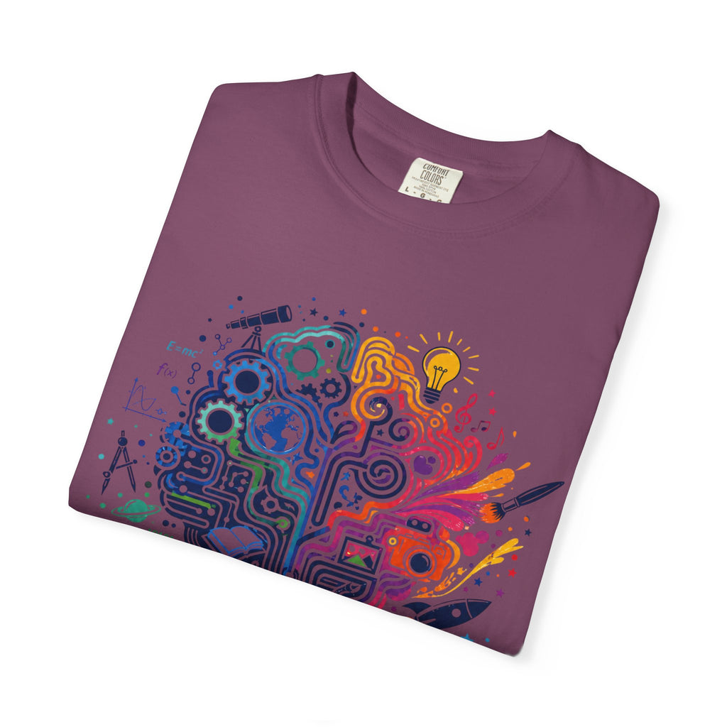 Limitless Potential T-Shirt — Inspirational Brain & Rainbow Design