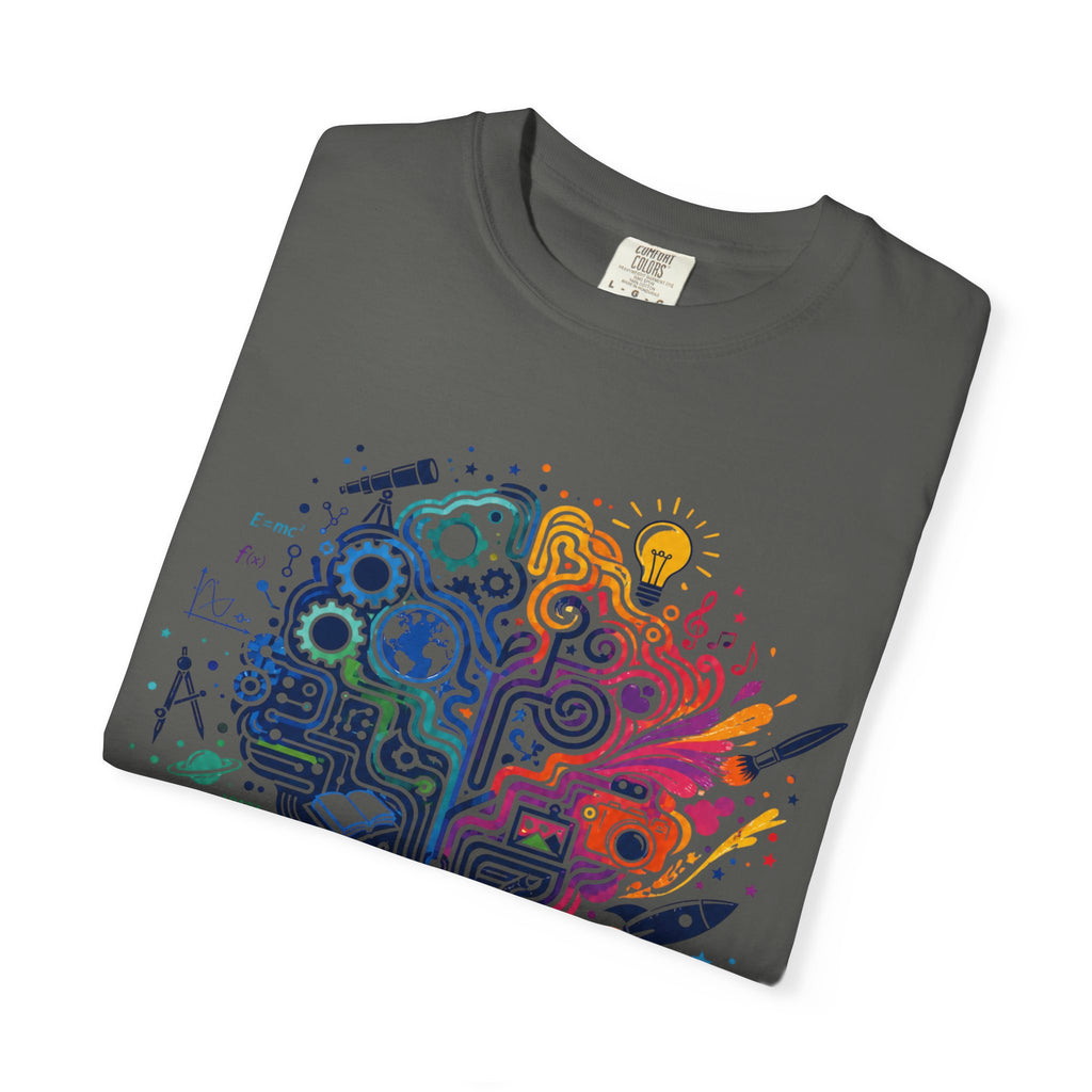 Limitless Potential T-Shirt — Inspirational Brain & Rainbow Design