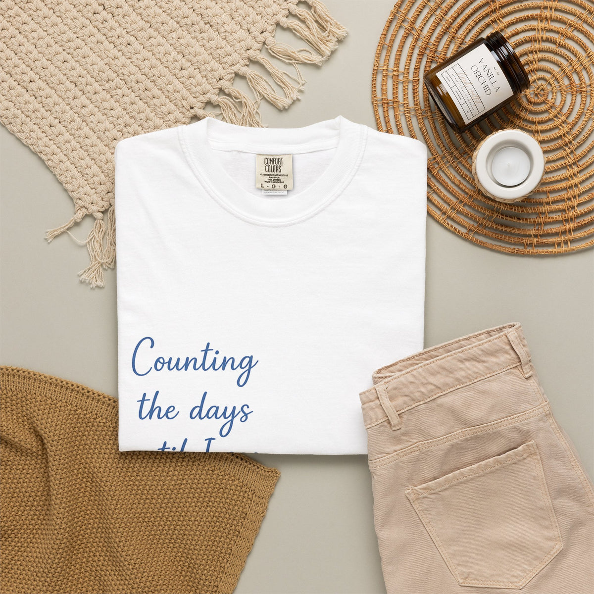Counting the Days Until I See You Again T-Shirt — Romantic Reminder Tee