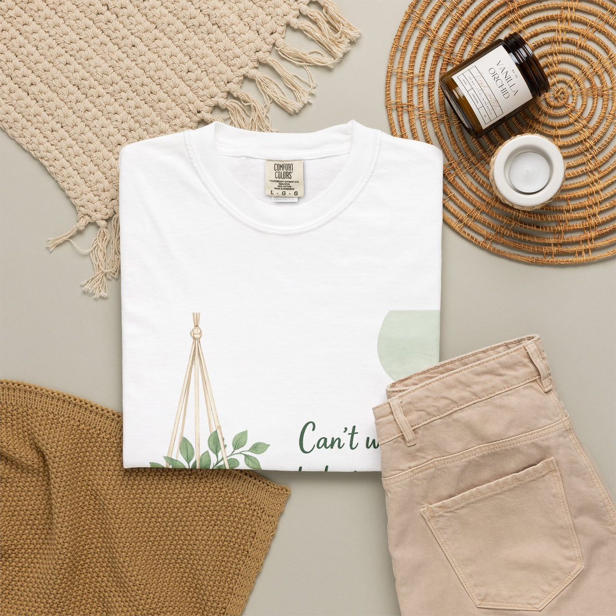 Plant Hanger Tee — "Can't Wait to Be in Your Arms Again" Sentimental Graphic T‑Shirt