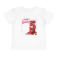 5th Birthday Toddler Tee - "Happy Birthday" Gumball Machine Design