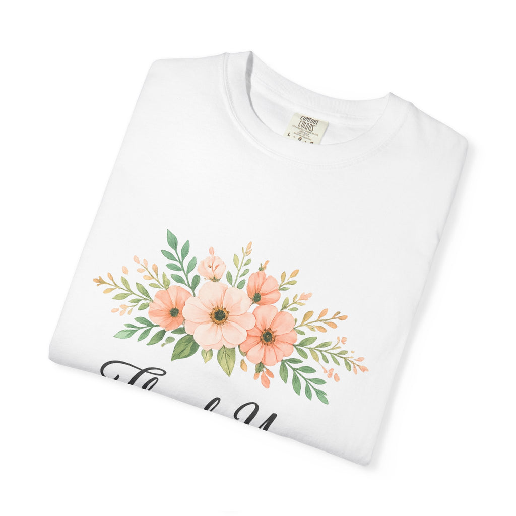 Thank You Floral T-Shirt — 'Thank You for Your Kindness and Support' Appreciation Tee