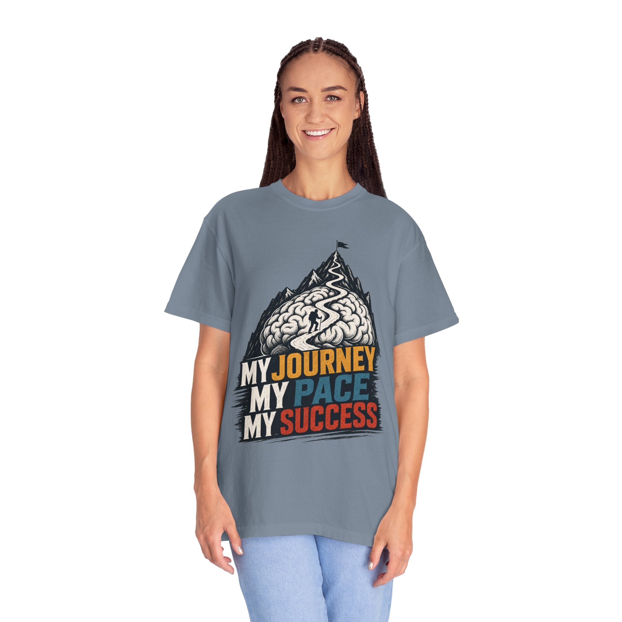 My Journey My Pace My Success T-Shirt — Motivational Mountain Graphic Tee