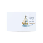 Nautical Baby Boy Greeting Card — "A new little captain has set sail into your hearts!" (Pack of 1, 10, 30, 50)