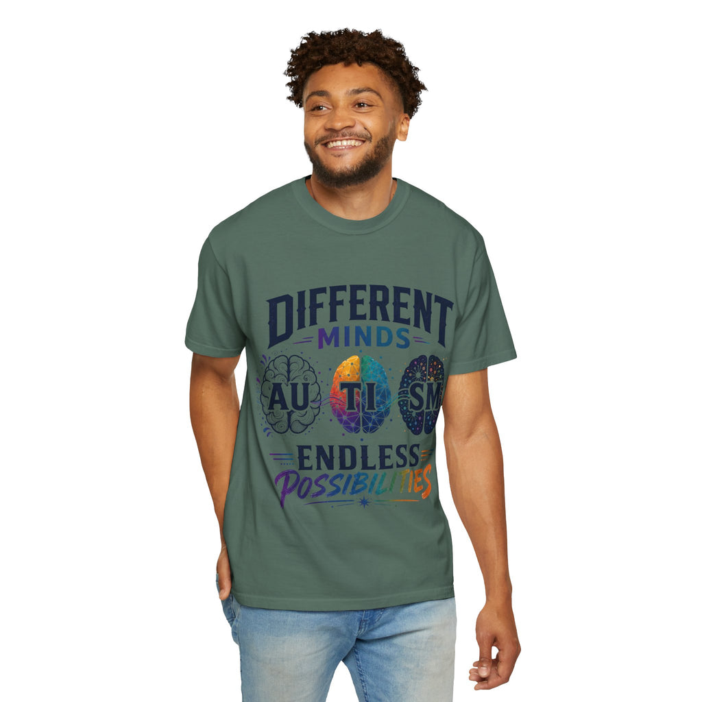 Autism Awareness T-Shirt — "Different Minds, Endless Possibilities"