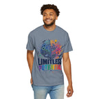 Limitless Potential T-Shirt — Inspirational Brain & Rainbow Design