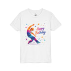 Happy Birthday Kids T-Shirt — Colorful Street Dancer Graphic Tee for Youth