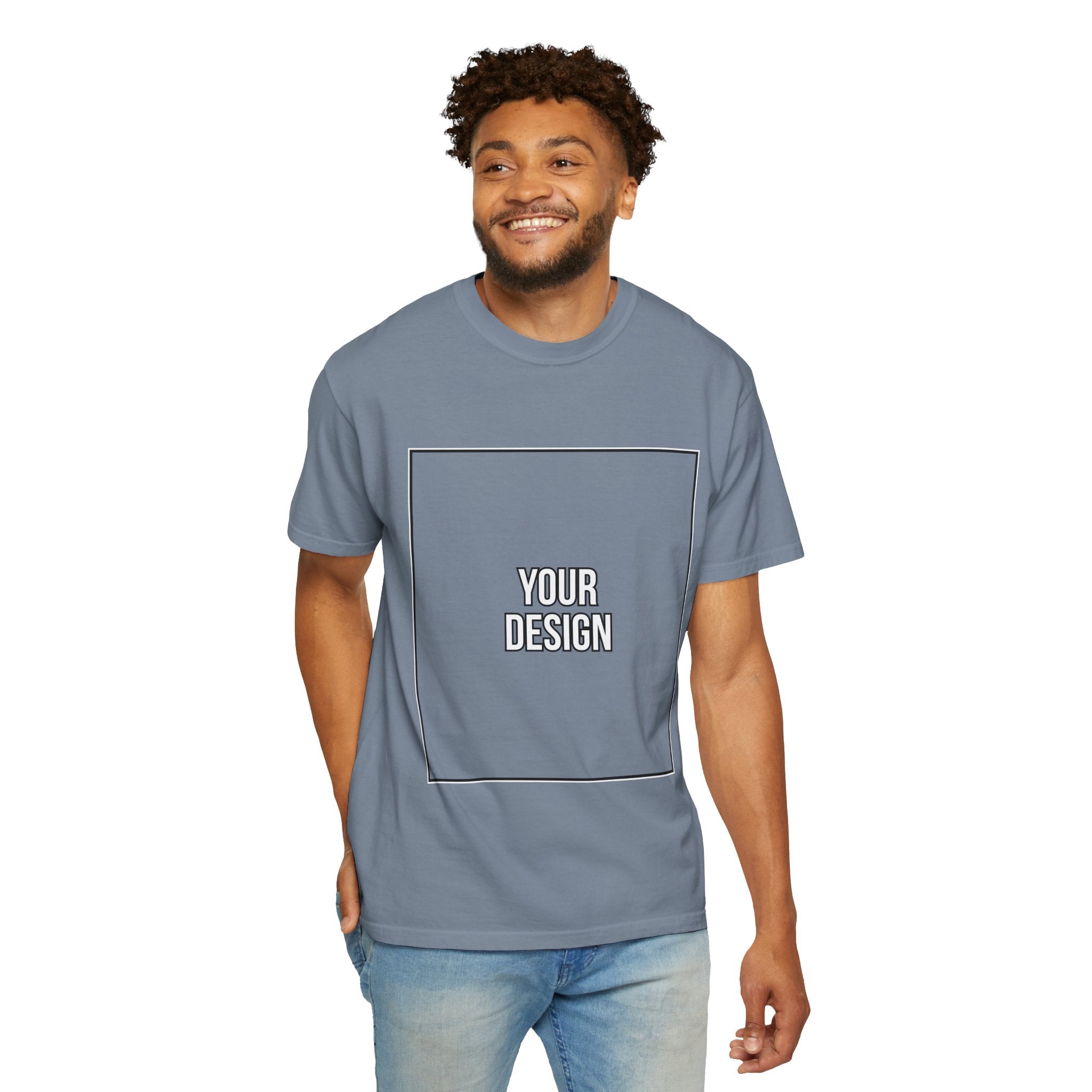 Classic Crewneck T‑Shirt — Custom Front Print Template