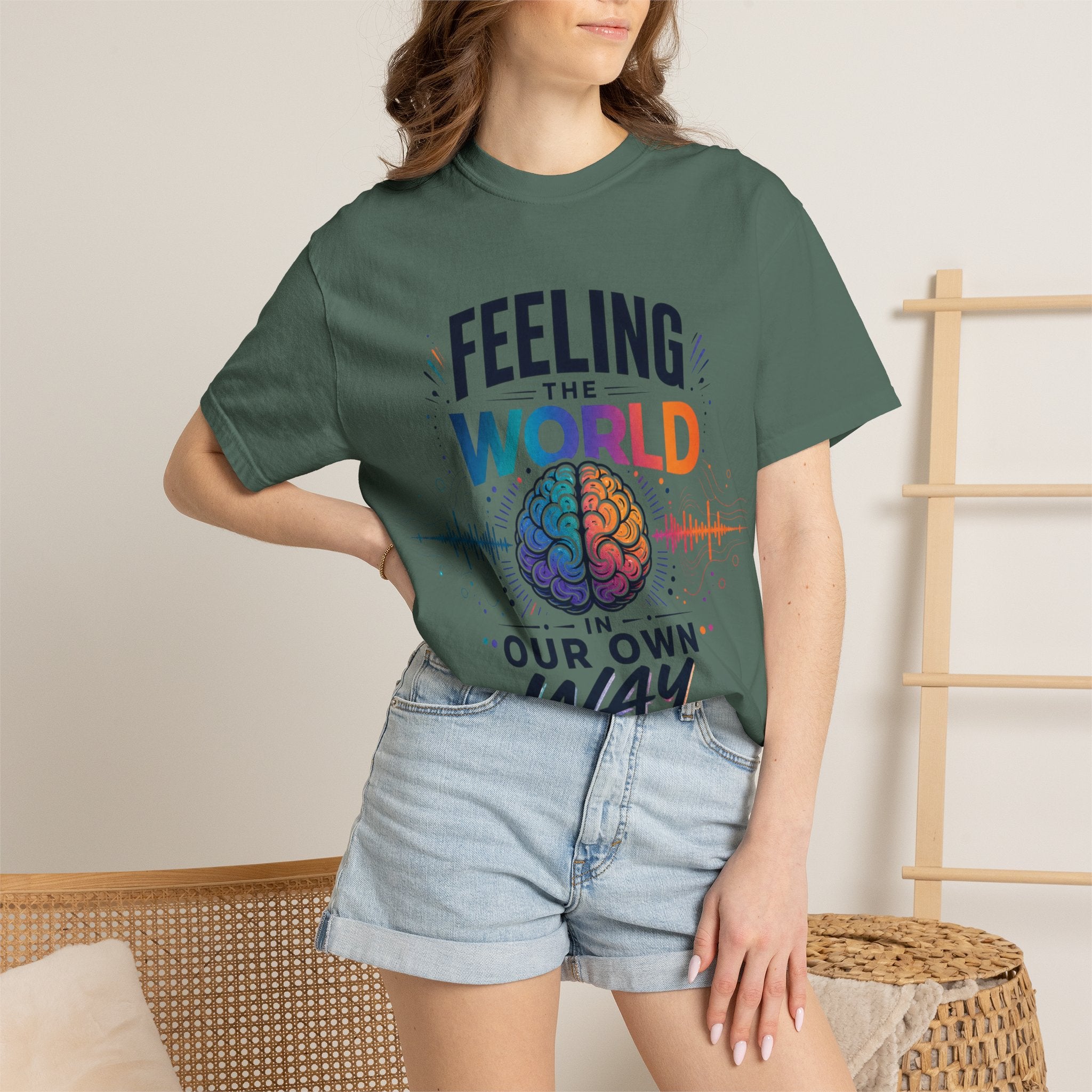 Feeling the World in Our Own Way T-Shirt — Neurodiversity Pride Graphic Tee
