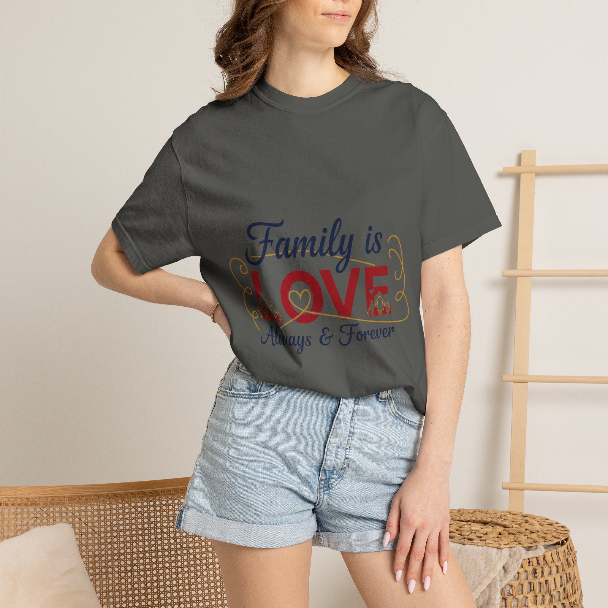Family Is Love T-Shirt – "Family is Love Always & Forever" Graphic Tee