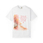 T-Shirt — 'Thank You for Walking Beside Me Through Every Season of Life' Autumn Tree Path Design