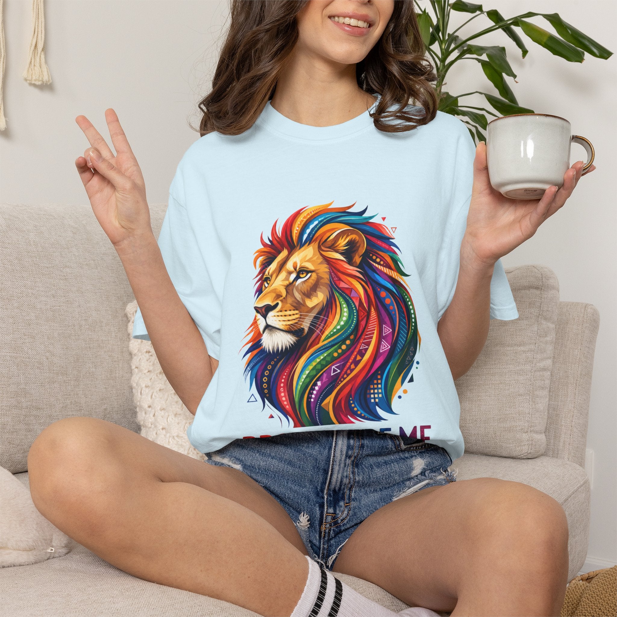 Proud to Be Me Lion T-Shirt — Rainbow Mane Pride Tee