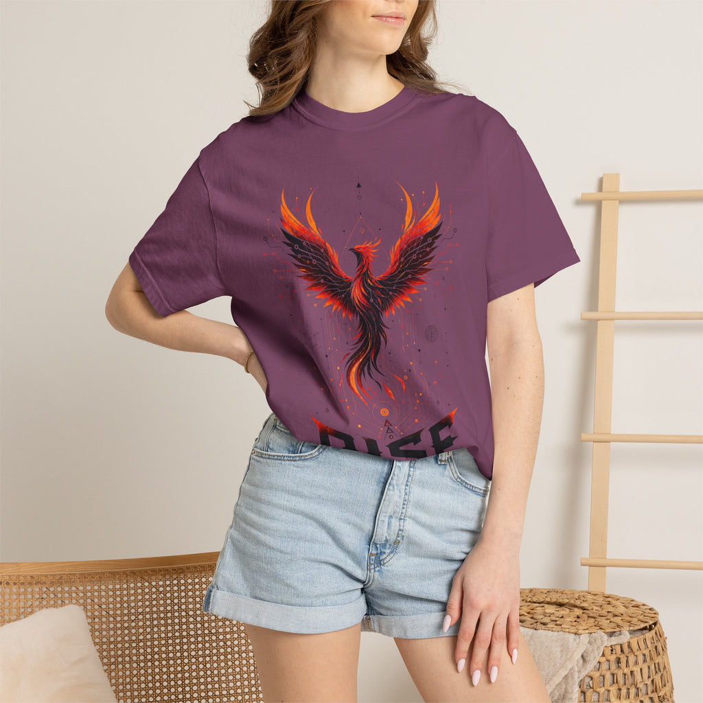 Phoenix Rise T-Shirt — "Rise In Your Own Way" Inspirational Graphic Tee