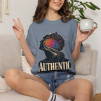 Authentic Is Beautiful Graphic T-Shirt — Pride Rainbow Mind Empowerment Tee