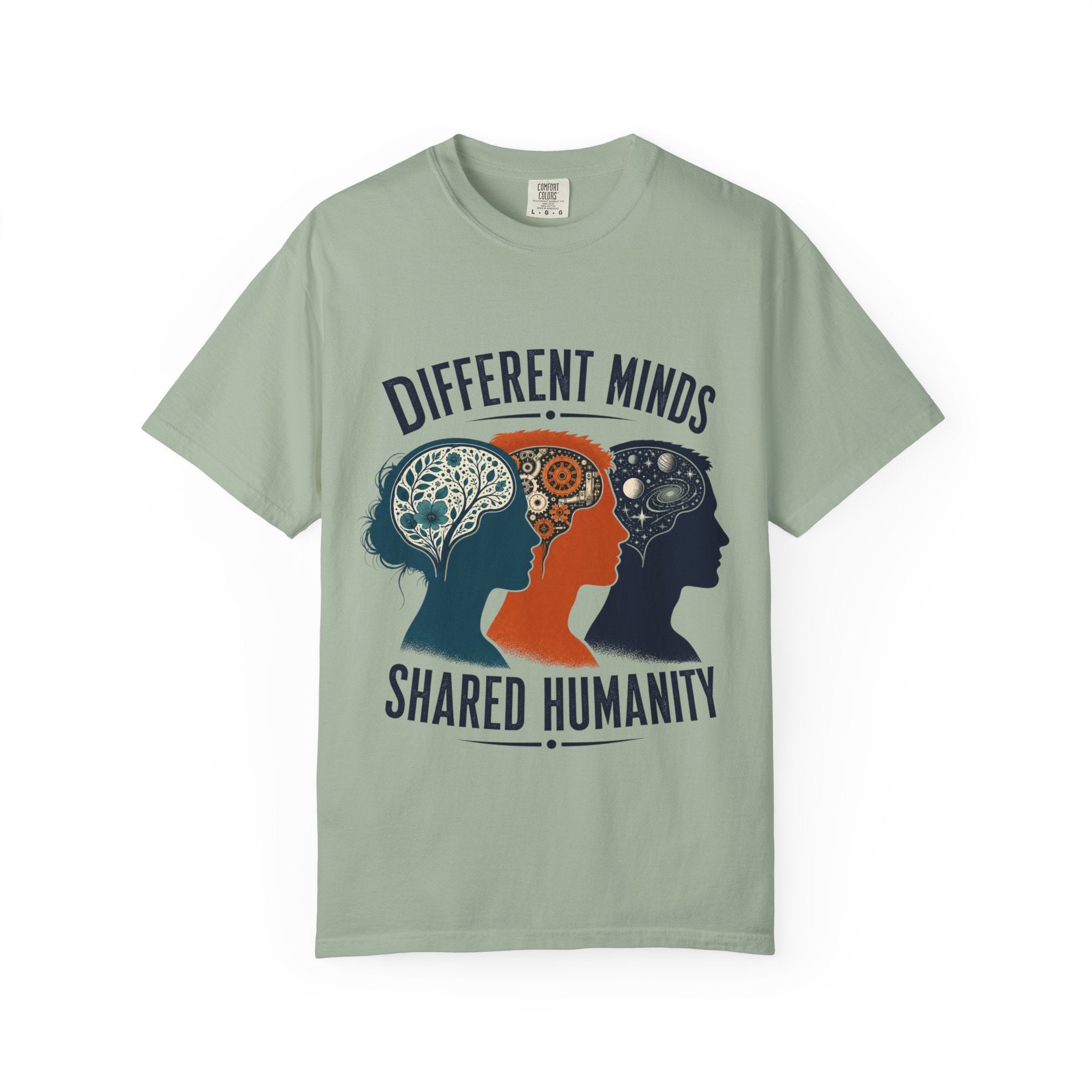 Different Minds Shared Humanity T-Shirt — Unity & Neurodiversity Awareness Tee