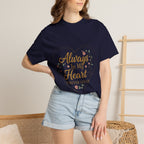 T-Shirt — "Always In My Heart, Forever Loved" Memorial Floral Tee