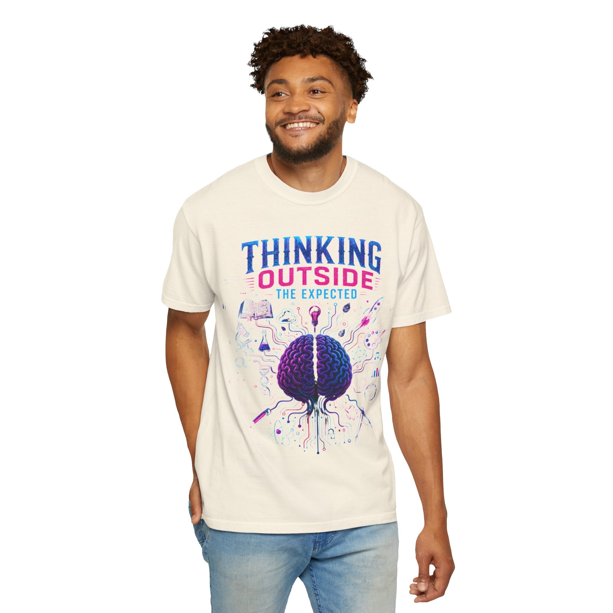 Thinking Outside the Expected T-Shirt — Creative Brain Graphic Tee