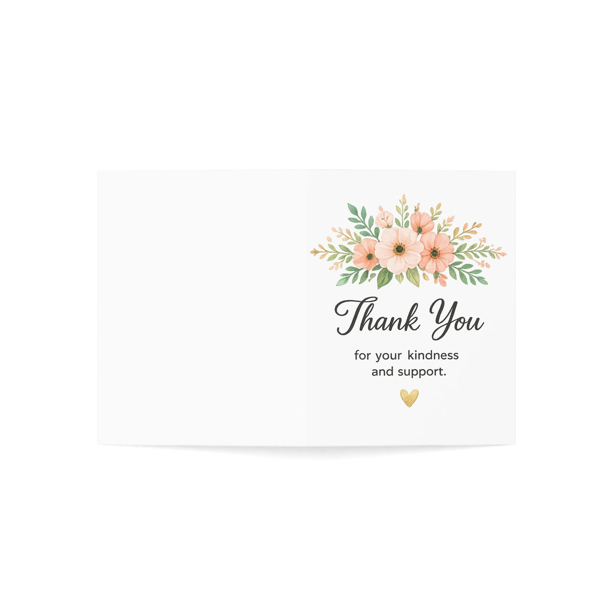 Thank You Greeting Cards — Floral Thank You Cards (1/10/30/50 pcs)