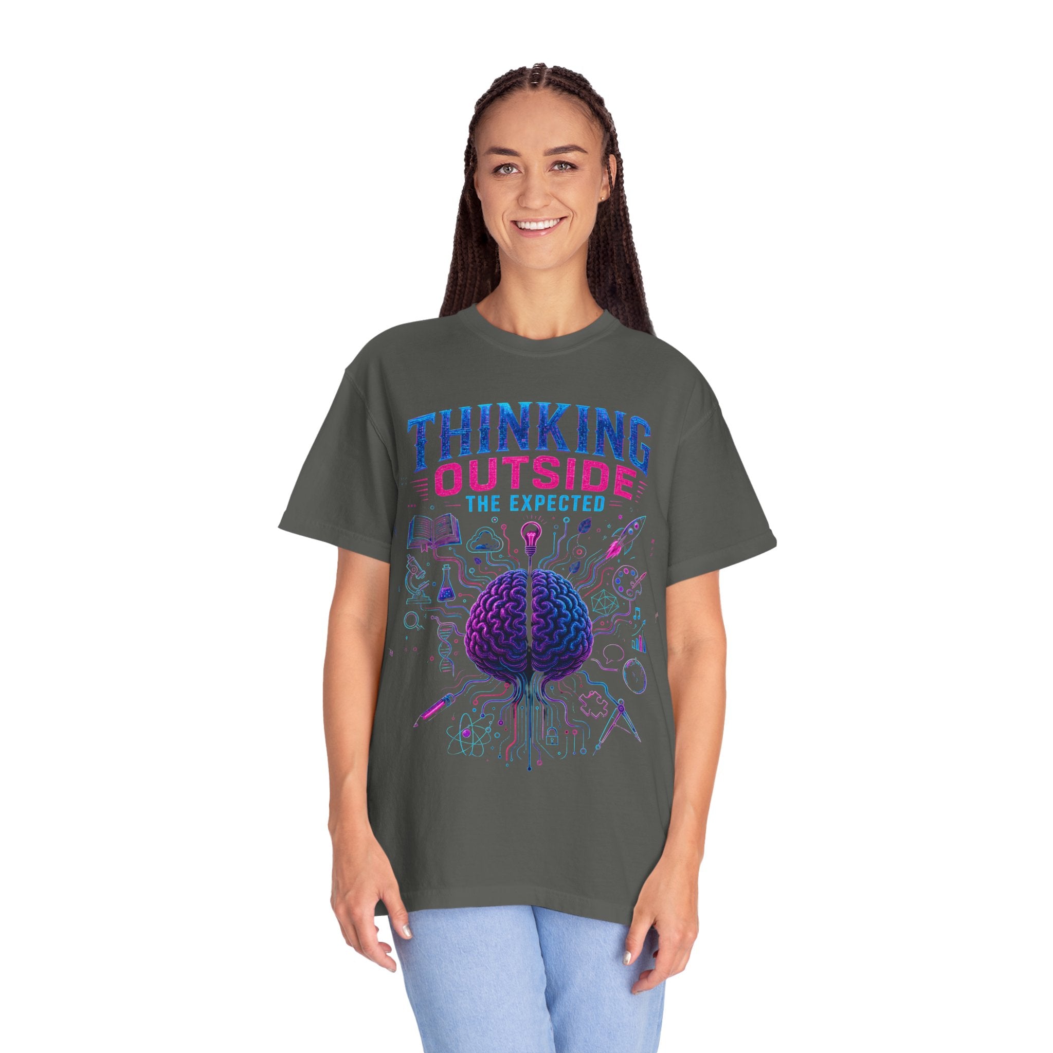 Thinking Outside the Expected T-Shirt — Creative Brain Graphic Tee