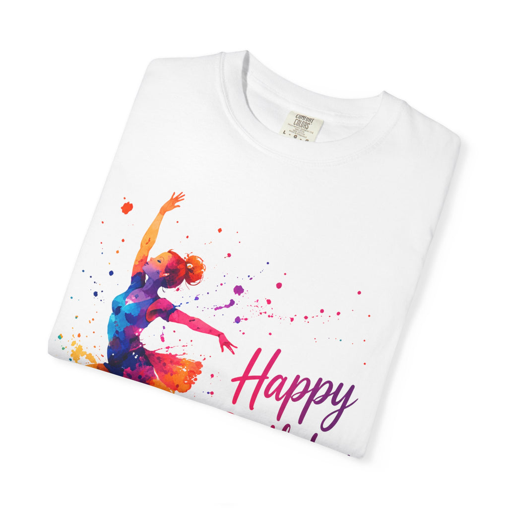 Happy Birthday Colorful Ballet Dancer Adult T-Shirt