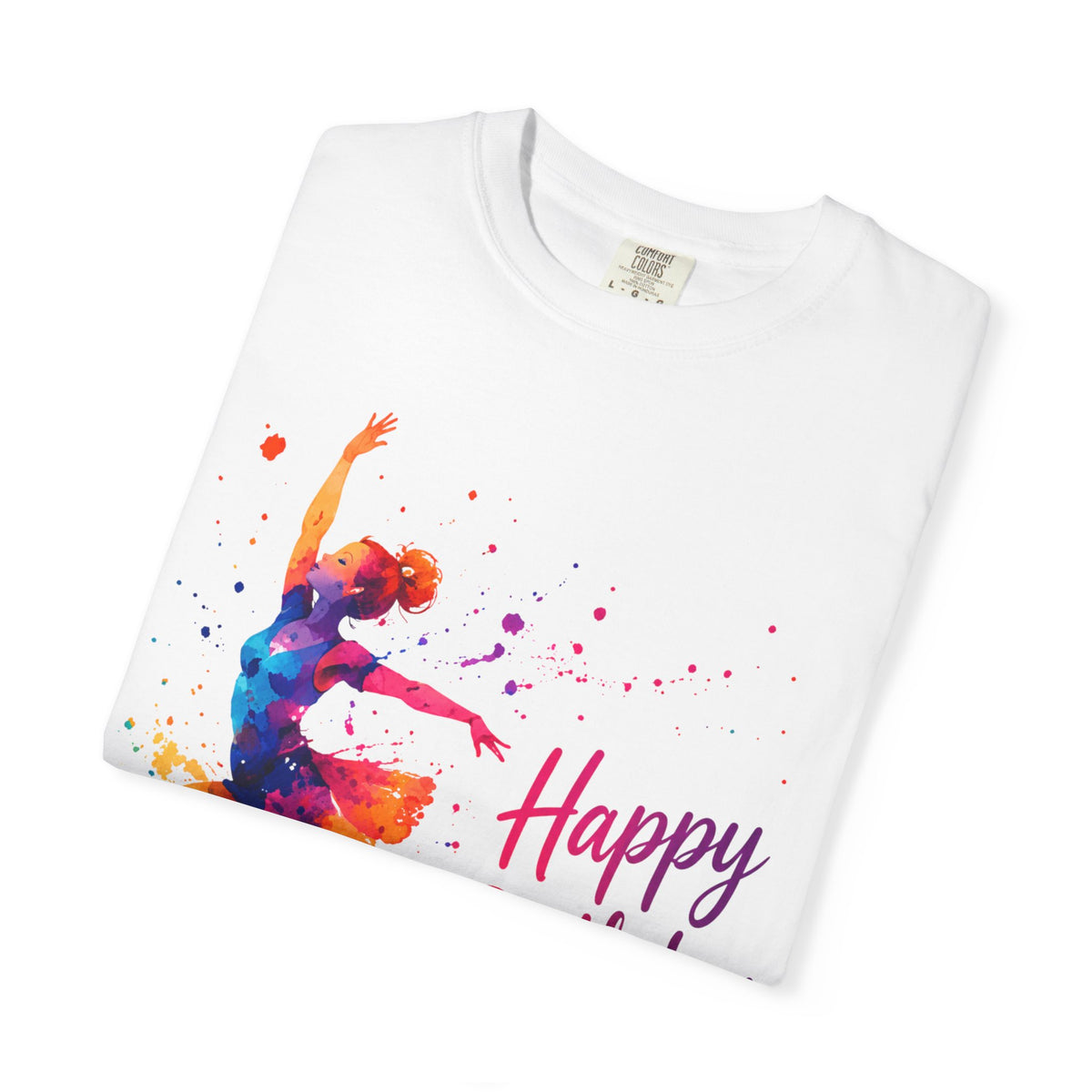 Happy Birthday Colorful Ballet Dancer Adult T-Shirt