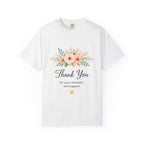 Thank You Floral T-Shirt — 'Thank You for Your Kindness and Support' Appreciation Tee
