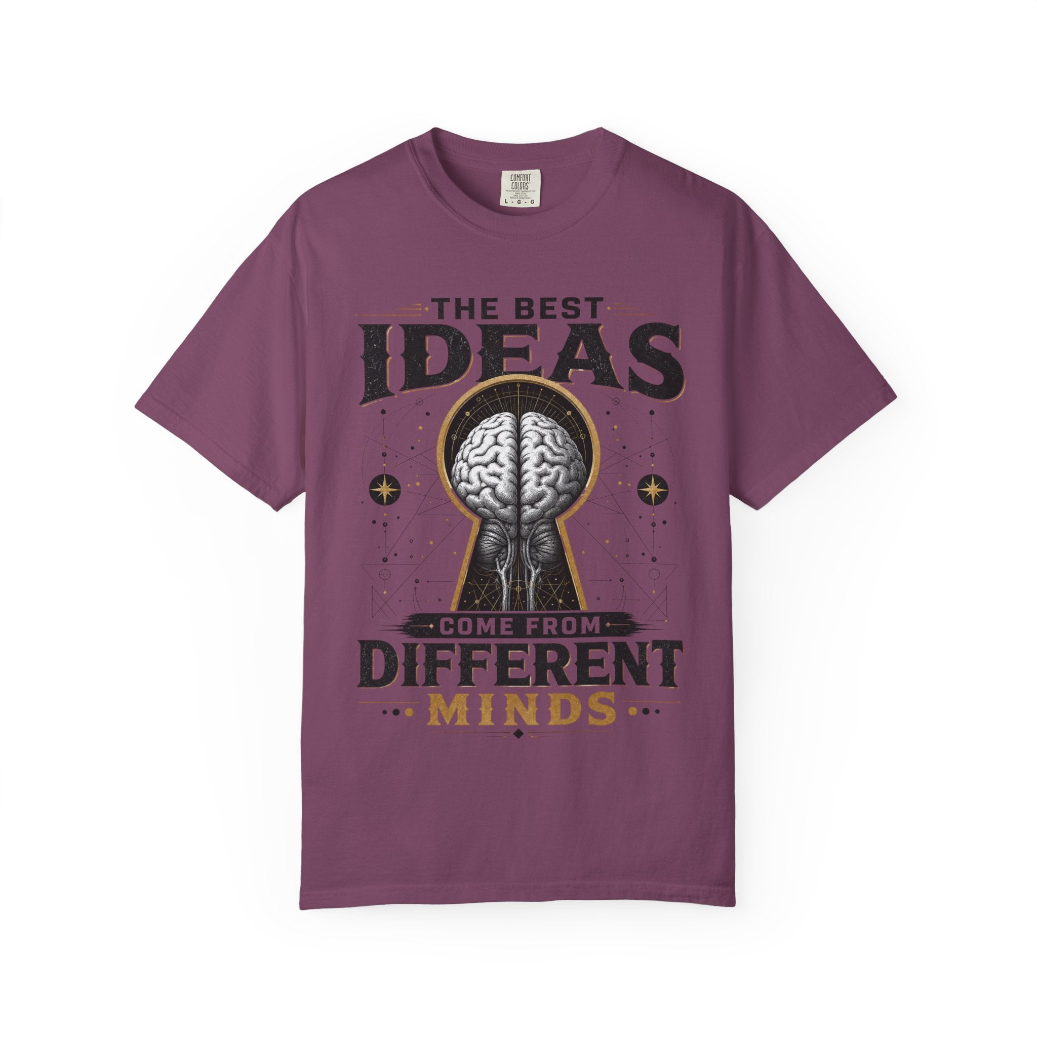 T-Shirt — "The Best Ideas Come From Different Minds" Graphic Tee