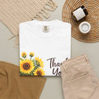 Thank You Sunflowers T-Shirt — Mason Jar Bouquet "For being so kind and thoughtful"