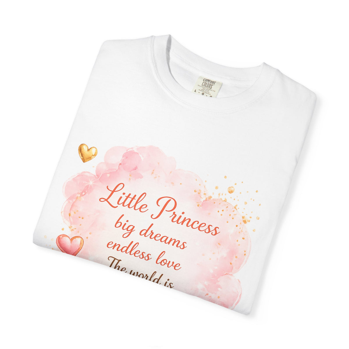 Princess Crown T-Shirt — "Little Princess: big dreams, endless love" Girls Baby Shower Graphic Tee