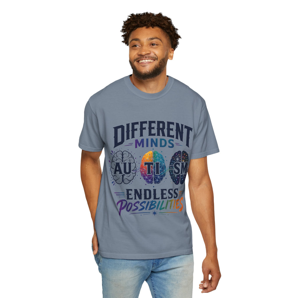 Autism Awareness T-Shirt — "Different Minds, Endless Possibilities"