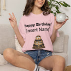 Birthday Cake Personalized T‑Shirt — "Happy Birthday! [Insert Name]" Customizable Tee
