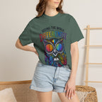 Seeing the World Differently Owl T-Shirt — Colorful Psychedelic Autism Awareness Tee