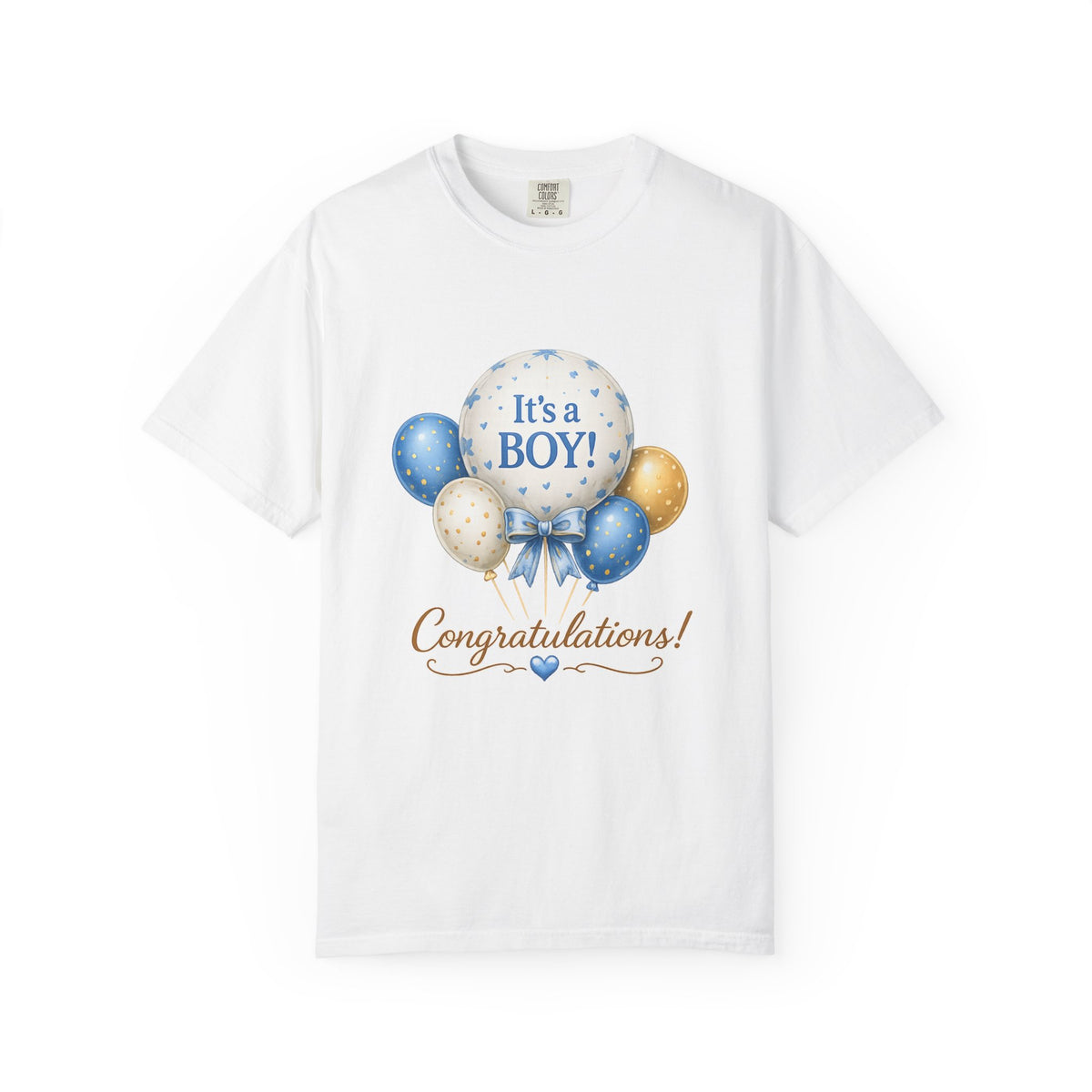Baby Boy Announcement T-Shirt – "It's a BOY!" Congratulations Tee