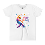 Happy Birthday Kids T-Shirt — Colorful Street Dancer Graphic Tee for Youth