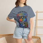 Seeing the World Differently Owl T-Shirt — Colorful Psychedelic Autism Awareness Tee