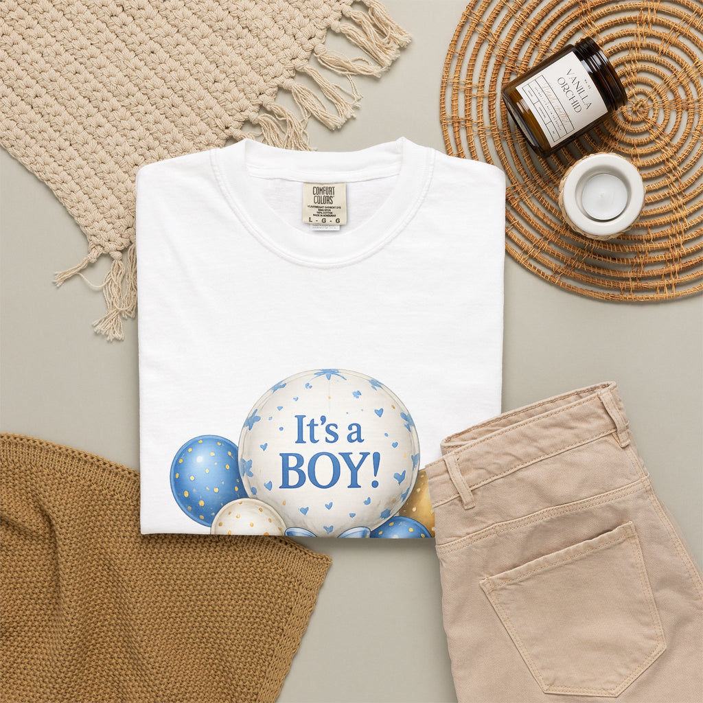 Baby Boy Announcement T-Shirt – "It's a BOY!" Congratulations Tee