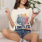 Limitless Potential T-Shirt — Inspirational Brain & Rainbow Design