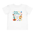Happy Birthday Artist Toddler Tee – Paint Palette & Brushes Birthday Shirt