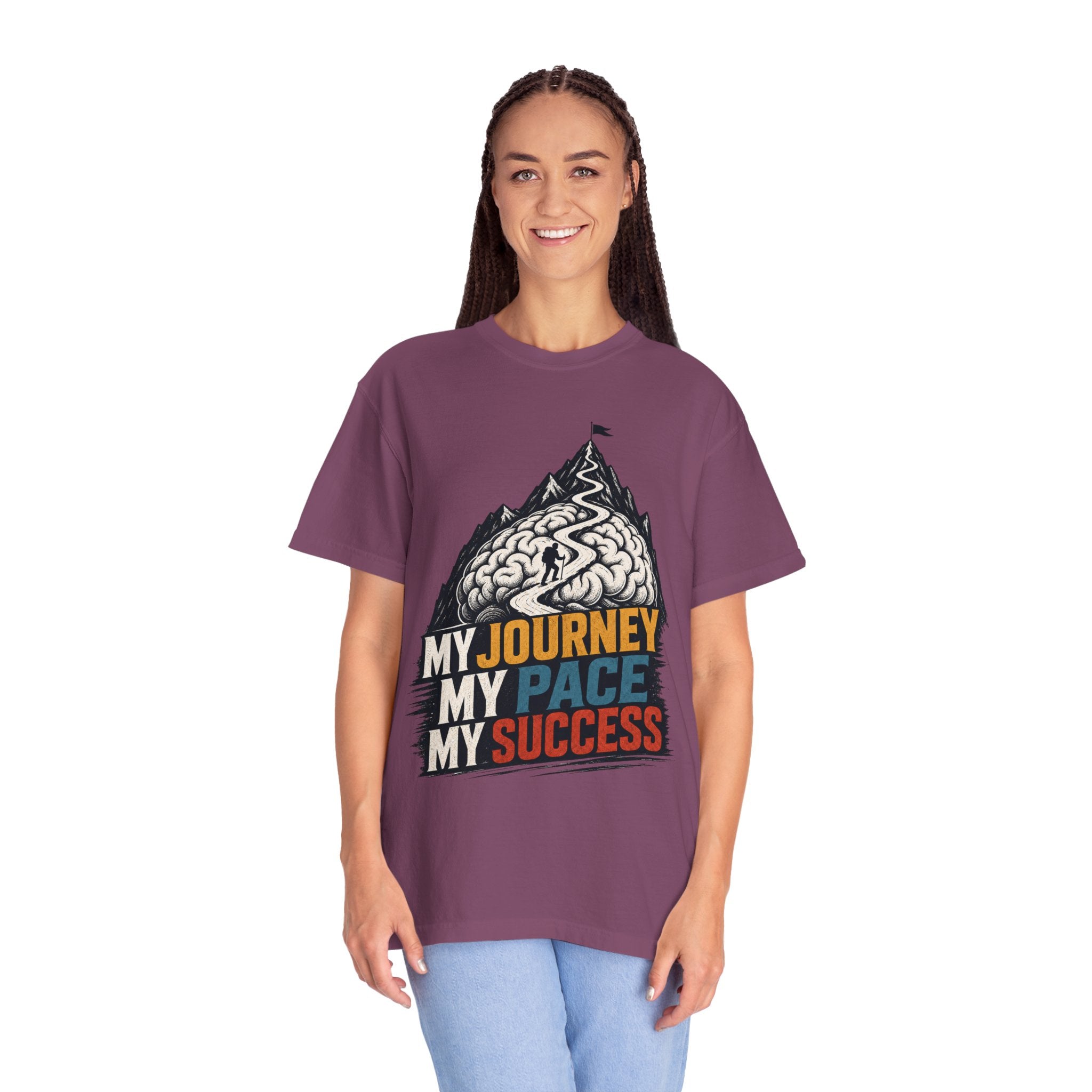 My Journey My Pace My Success T-Shirt — Motivational Mountain Graphic Tee