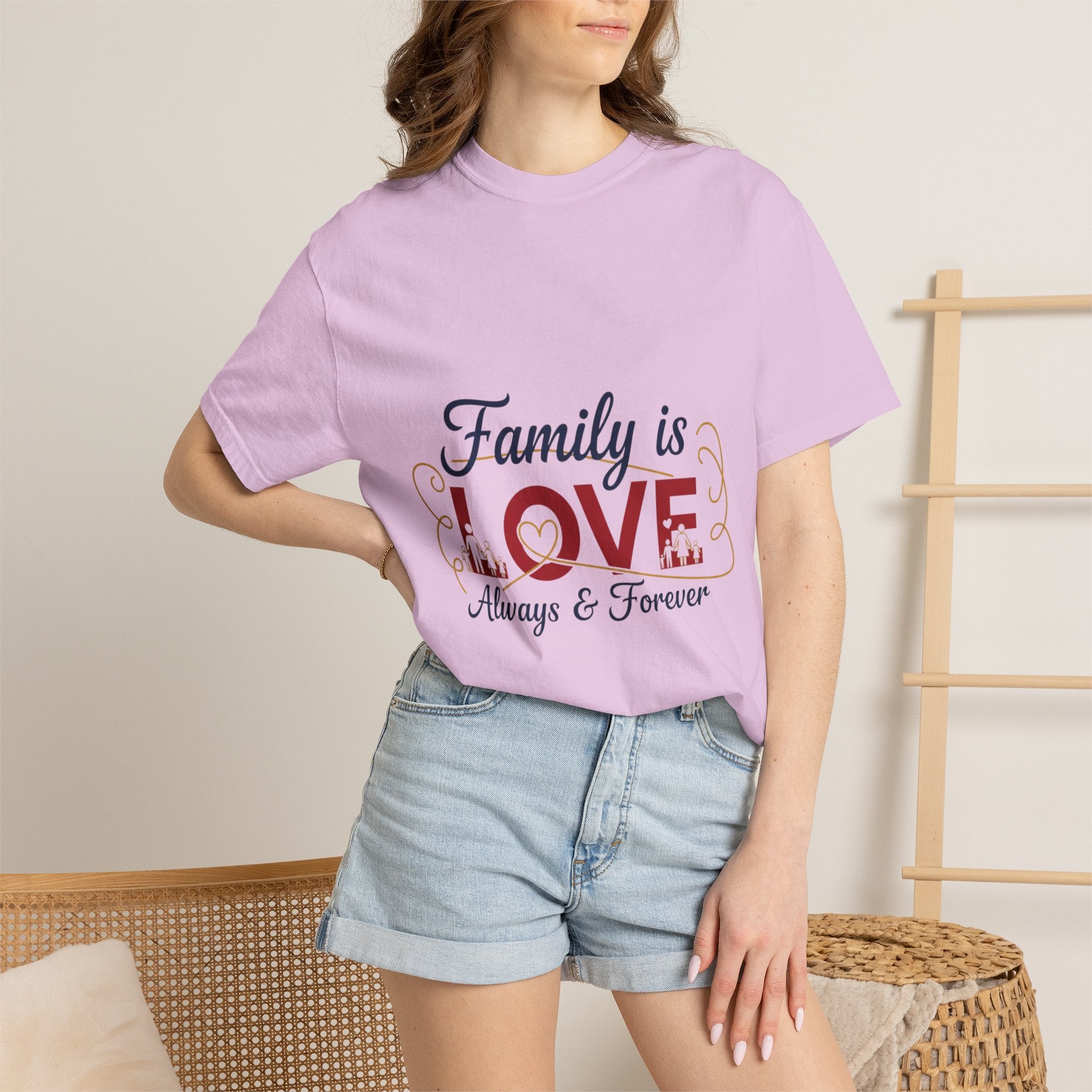 Family Is Love T-Shirt – "Family is Love Always & Forever" Graphic Tee
