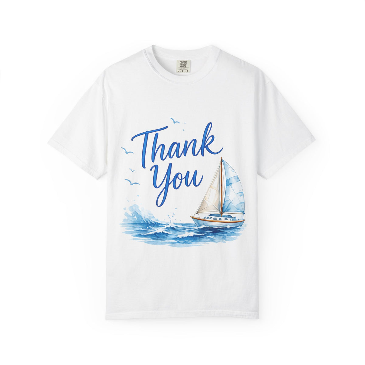 Thank You Sailboat T-Shirt — Nautical Appreciation Tee