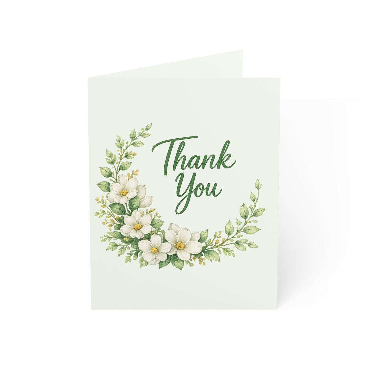 Thank You Floral Greeting Cards — Pack of 1/10/30/50 Sympathy & Appreciation Note Cards