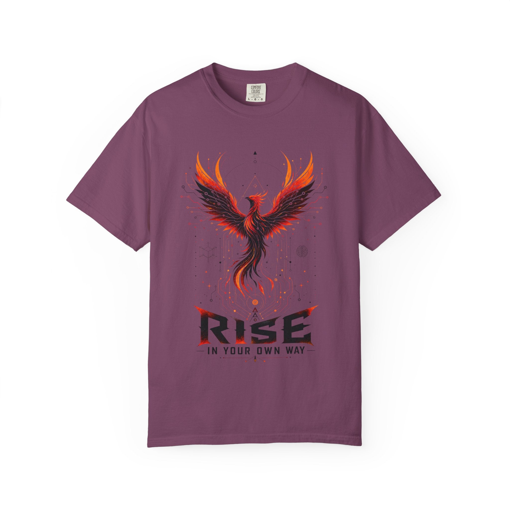 Phoenix Rise T-Shirt — "Rise In Your Own Way" Inspirational Graphic Tee