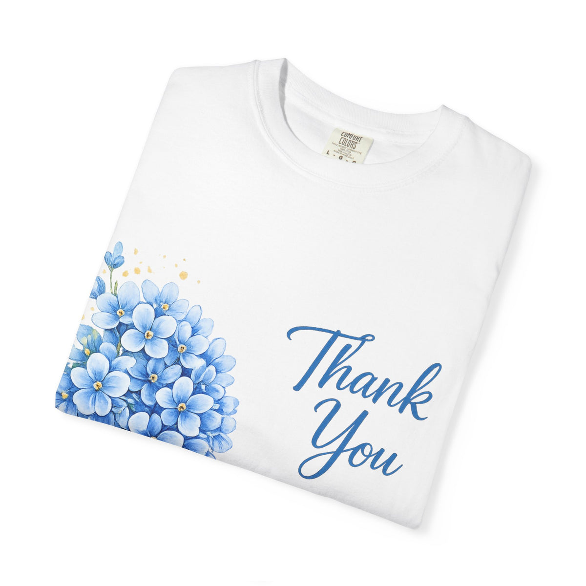 Thank You Hydrangea T-Shirt — Appreciation Floral Tee
