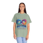 Autism Acceptance T-Shirt — Infinity Puzzle Rainbow Design