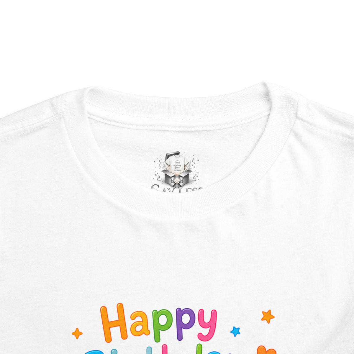 1st Birthday Toddler Tee – "Happy Birthday" Rainbow Number 1 Shirt
