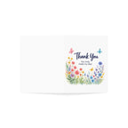 Thank You Floral Greeting Card — Watercolor Wildflowers & Butterflies (Single or Bulk Set)