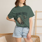 Think Freely T-Shirt — 'The World Keeps Different Perspectives' Graphic Tee